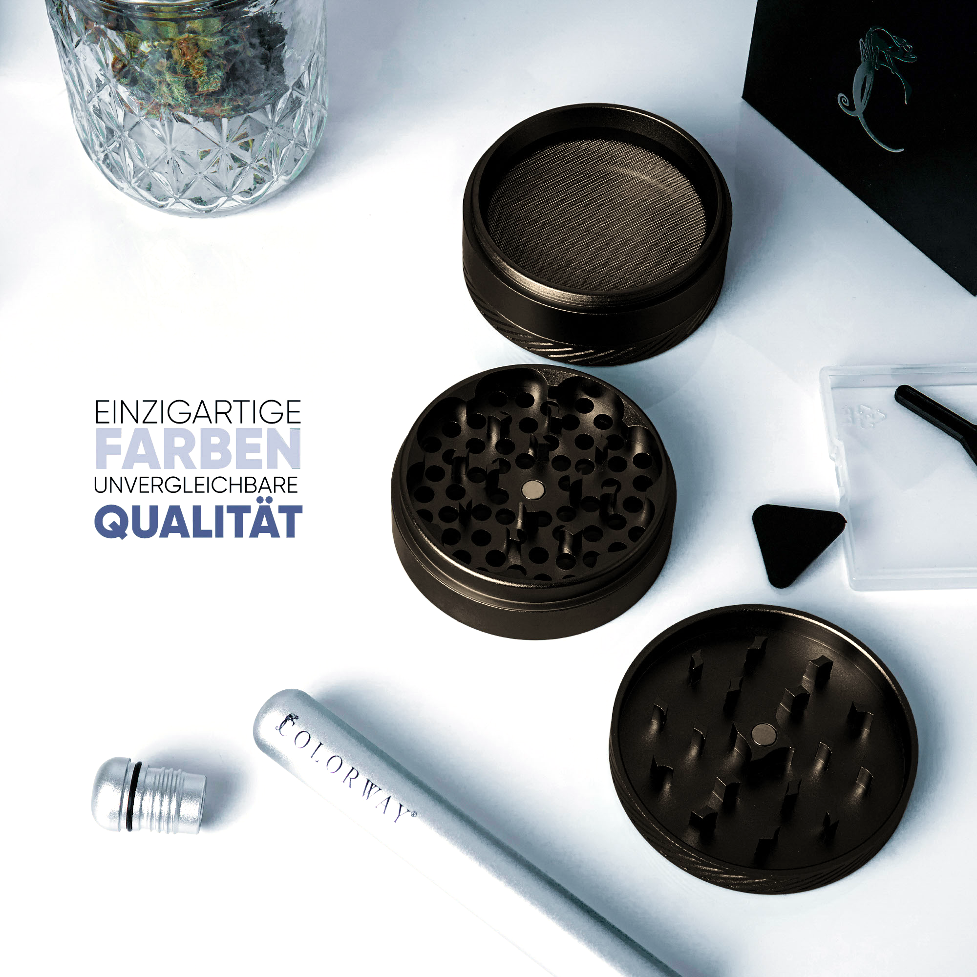 ALUMINUM GRINDER - OBSIDIAN