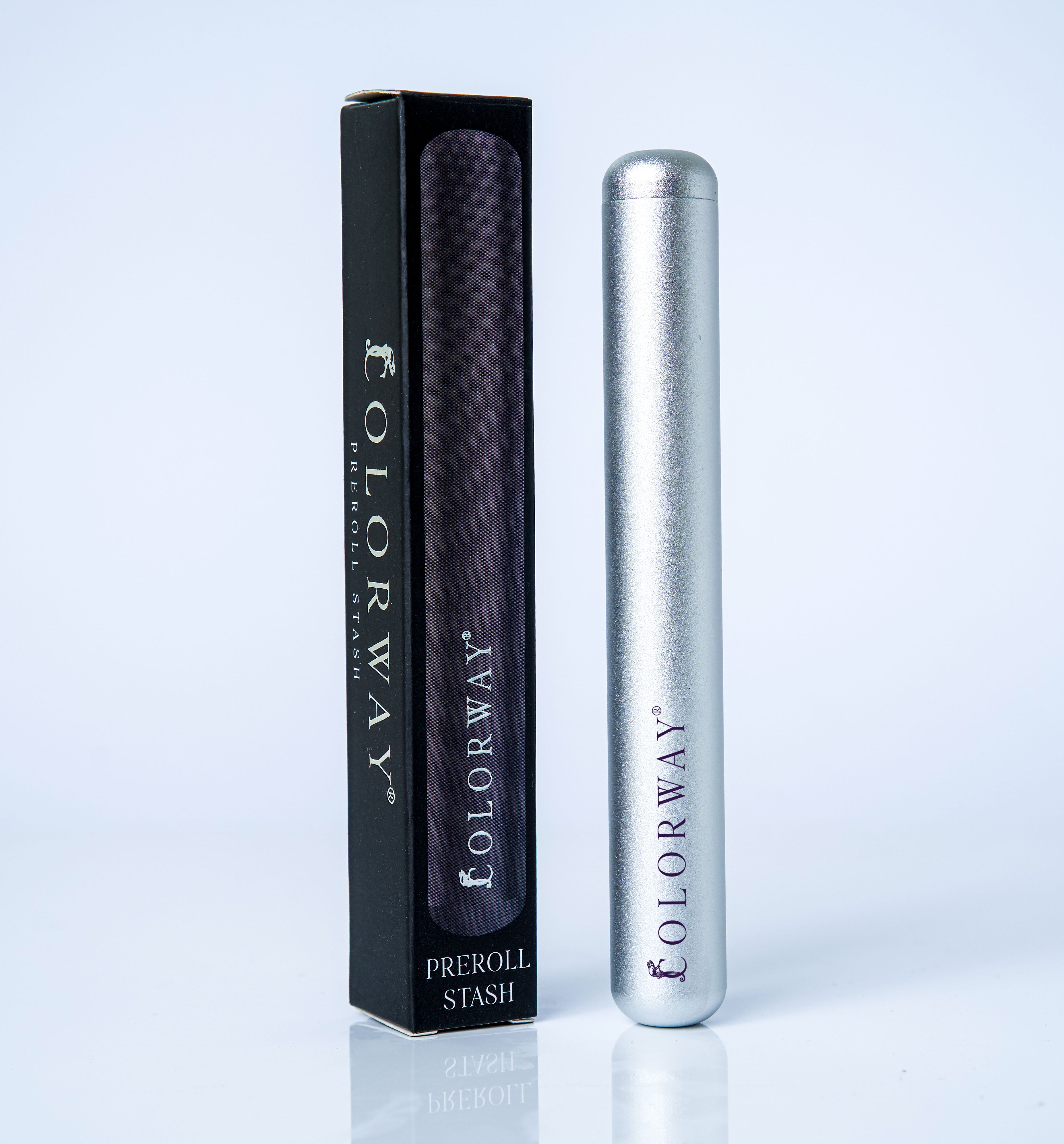 PREROLL STASH SILVER + DARK GRAPE
