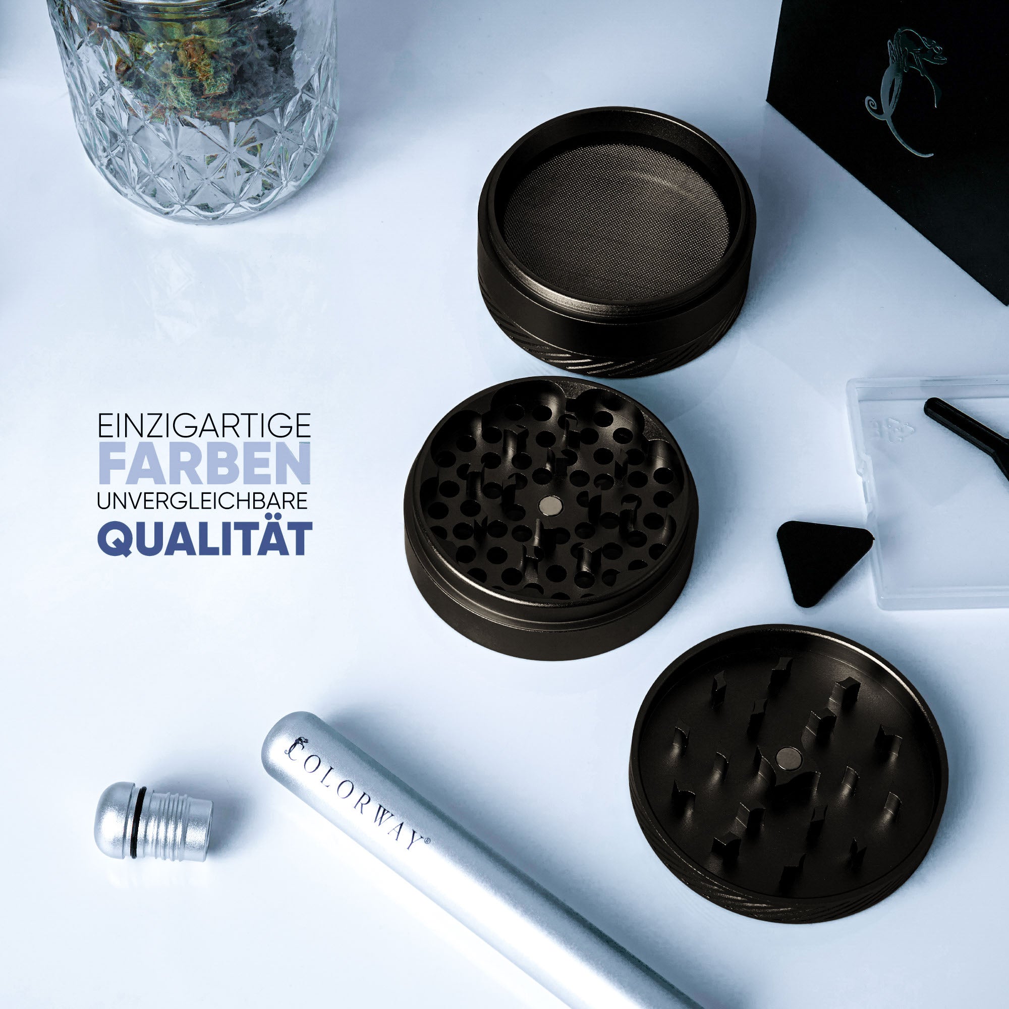 ALUMINIUM GRINDER - OBSIDIAN